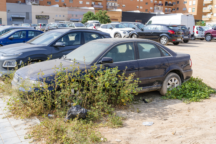 dar de baja coche abandonado
